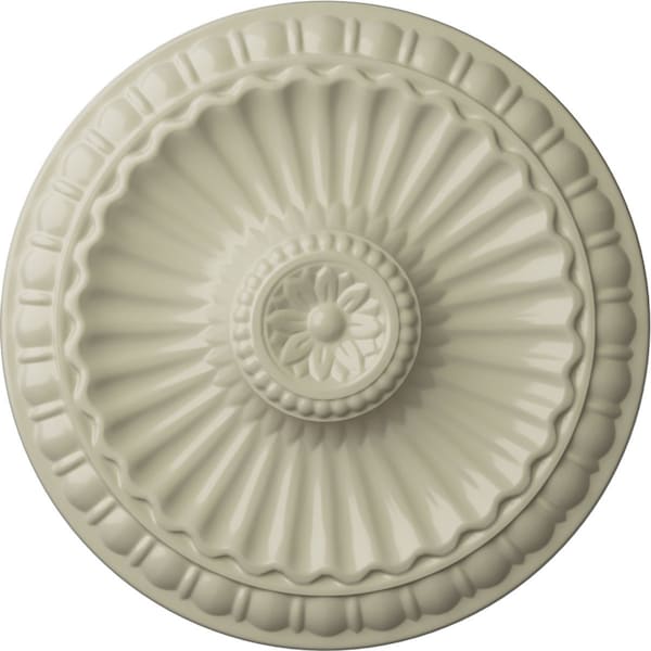 Ekena Millwork Linus Ceiling Medallion, Hand-Painted Clear Yellow, 11 1/4"OD x 1 1/8"P CM11LICYF - main